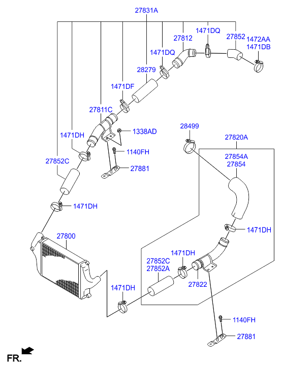Схема интеркулера на HD78