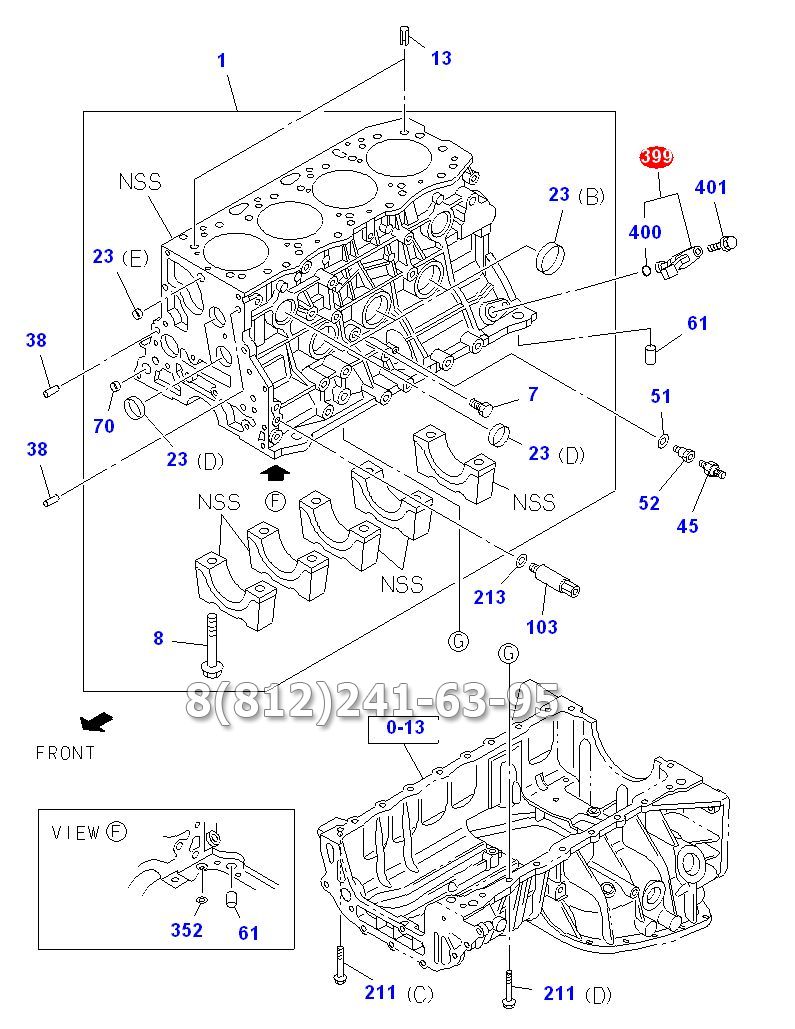 Датчик положения коленвала 4JJ1-T ISUZU NLR/NMR85