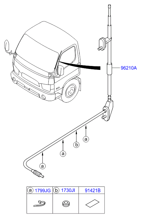 ANTENNA & HANDS FREE Hyundai HD 78