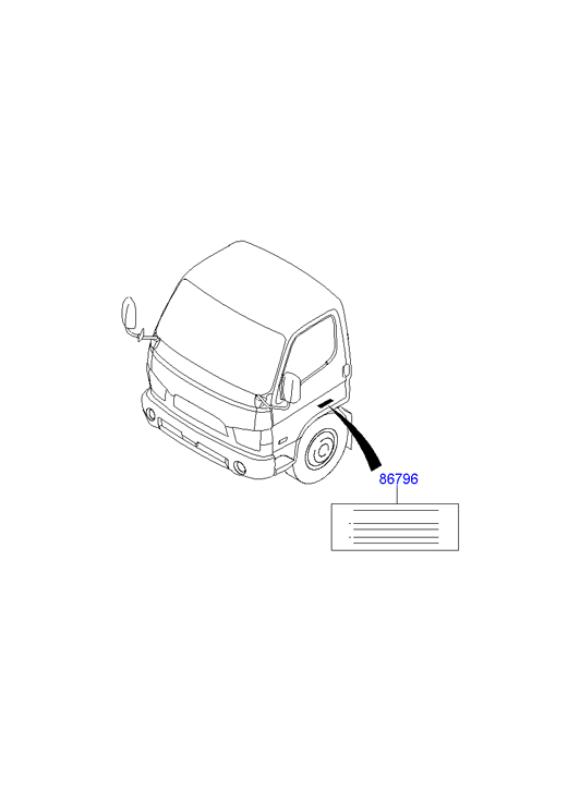 лейбл Hyundai HD 78